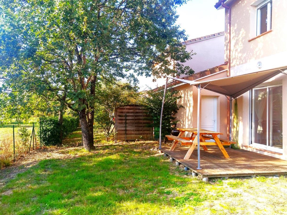 Le Clos Andree - Charmante Maison 8 Personnes - 5 Lits - Climatisation Reversible - Parking 3 Vehicules - Garage - Zone Nord Montauban - Terrasse Et Jardin Eksteriør bilde
